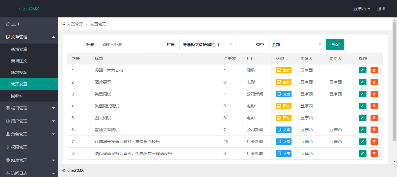 sitesCMS文章管理.png